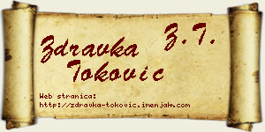 Zdravka Toković vizit kartica